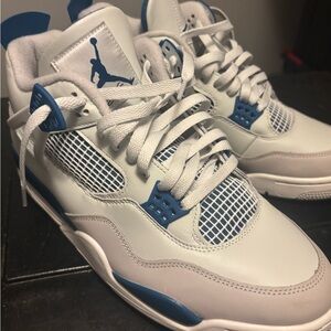 Air Jordan White and Blue Sneakers